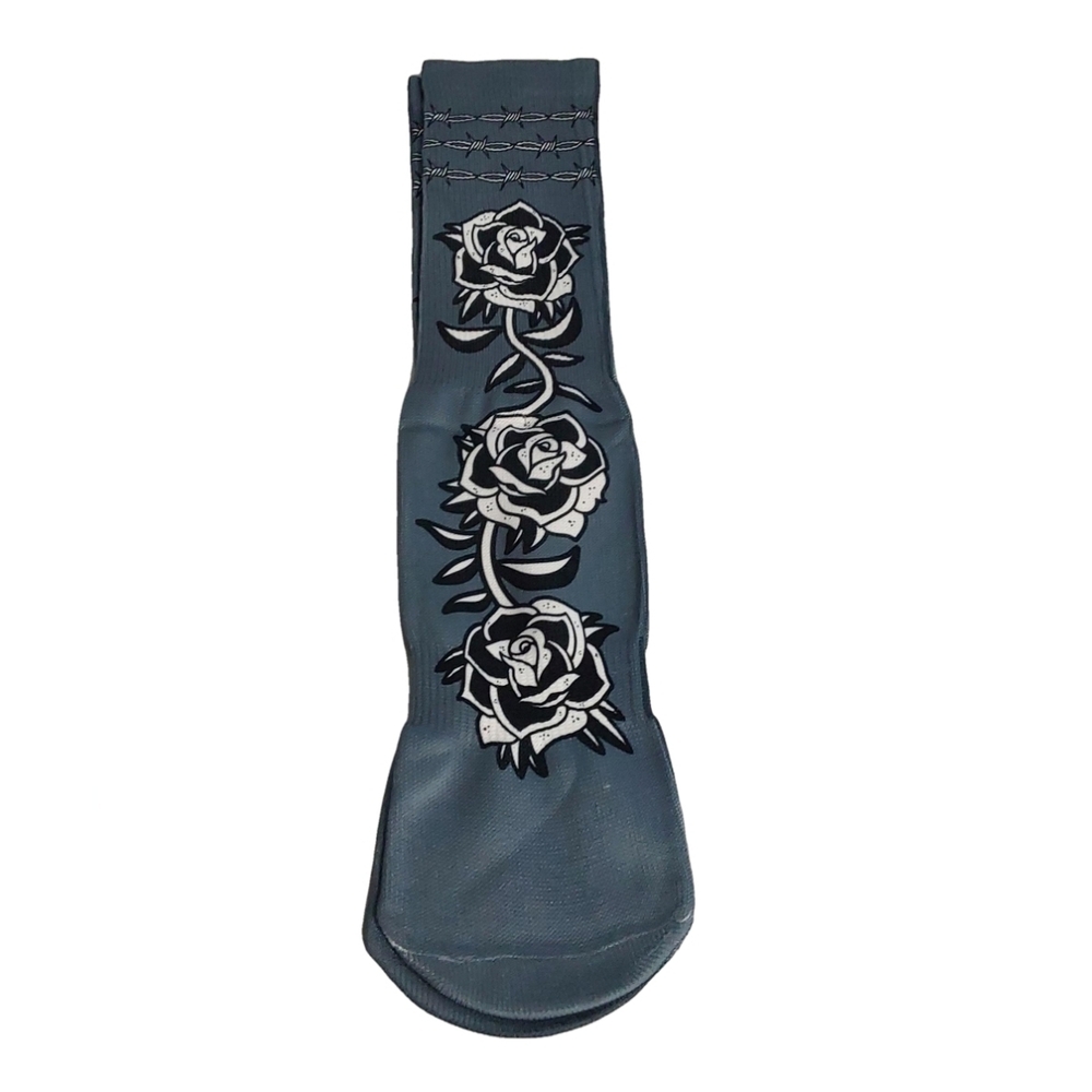 WOMEN'S NWT‎ LONG ROSE  FLOWER SOCKS SIZE VARIOUS
